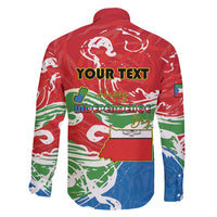 Personalized Equatorial Guinea Independence Day Family Matching Off Shoulder Maxi Dress and Hawaiian Shirt Coat Of Arms With Map - Wonder Print Shop