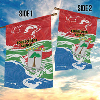 Equatorial Guinea Independence Day Garden Flag Coat Of Arms With Map - Wonder Print Shop