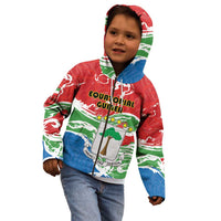 Personalized Equatorial Guinea Independence Day Kid Hoodie Coat Of Arms With Map - Wonder Print Shop