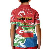 Personalized Equatorial Guinea Independence Day Kid Polo Shirt Coat Of Arms With Map - Wonder Print Shop