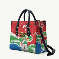 Equatorial Guinea Independence Day Leather Bag Coat Of Arms With Map - Wonder Print Shop