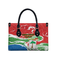 Equatorial Guinea Independence Day Leather Bag Coat Of Arms With Map - Wonder Print Shop
