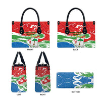 Equatorial Guinea Independence Day Leather Bag Coat Of Arms With Map - Wonder Print Shop