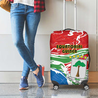 Equatorial Guinea Independence Day Luggage Cover Coat Of Arms With Map - Wonder Print Shop
