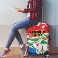 Equatorial Guinea Independence Day Luggage Cover Coat Of Arms With Map - Wonder Print Shop