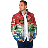Personalized Equatorial Guinea Independence Day Padded Jacket Coat Of Arms With Map - Wonder Print Shop