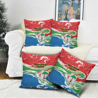 Equatorial Guinea Independence Day Pillow Cover Coat Of Arms With Map - Wonder Print Shop