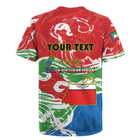 Personalized Equatorial Guinea Independence Day Rugby Jersey Coat Of Arms With Map - Wonder Print Shop