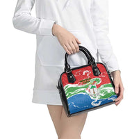Equatorial Guinea Independence Day Shoulder Handbag Coat Of Arms With Map - Wonder Print Shop