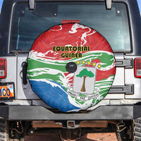 Equatorial Guinea Independence Day Spare Tire Cover Coat Of Arms With Map - Wonder Print Shop
