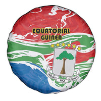 Equatorial Guinea Independence Day Spare Tire Cover Coat Of Arms With Map - Wonder Print Shop