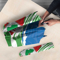 Equatorial Guinea Independence Day Umbrella Coat Of Arms With Map - Wonder Print Shop