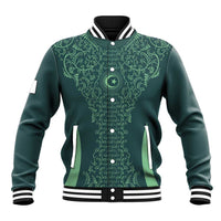 Custom Algeria Football Baseball Jacket Come On Greens - Wonder Print Shop