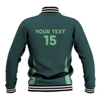 Custom Algeria Football Baseball Jacket Come On Greens - Wonder Print Shop
