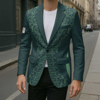 Custom Algeria Football Blazer Come On Greens - Wonder Print Shop