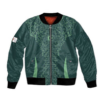 Custom Algeria Football Bomber Jacket Come On Greens - Wonder Print Shop