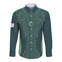 Custom Algeria Football Long Sleeve Button Shirt Come On Greens - Wonder Print Shop
