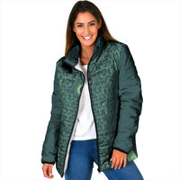 Custom Algeria Football Padded Jacket Come On Greens - Wonder Print Shop