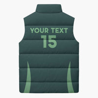 Custom Algeria Football Sleeveless Puffer Jacket Come On Greens - Wonder Print Shop