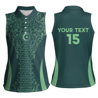 Custom Algeria Football Women Sleeveless Polo Shirt Come On Greens - Wonder Print Shop