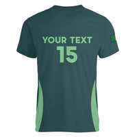 Custom Algeria Football Women V-Neck T-Shirt Come On Greens - Wonder Print Shop