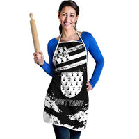 Brittany Apron Coat Of Arms With Triskelion - Grunge Style - Wonder Print Shop
