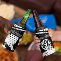 Personalized Brittany 4 in 1 Can Cooler Tumbler Coat Of Arms With Triskelion - Grunge Style - Wonder Print Shop
