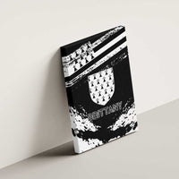 Brittany Canvas Wall Art Coat Of Arms With Triskelion - Grunge Style - Wonder Print Shop