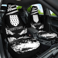 Brittany Car Seat Cover Coat Of Arms With Triskelion - Grunge Style - Wonder Print Shop