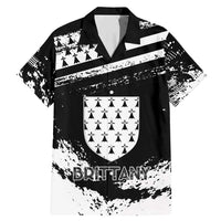 Personalized Brittany Family Matching Mermaid Dress and Hawaiian Shirt Coat Of Arms With Triskelion - Grunge Style - Wonder Print Shop