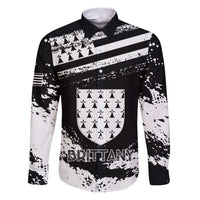 Personalized Brittany Family Matching Puletasi and Hawaiian Shirt Coat Of Arms With Triskelion - Grunge Style - Wonder Print Shop