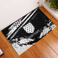 Brittany Rubber Doormat Coat Of Arms With Triskelion - Grunge Style - Wonder Print Shop