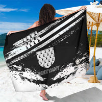 Brittany Sarong Coat Of Arms With Triskelion - Grunge Style - Wonder Print Shop