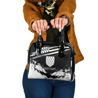 Brittany Shoulder Handbag Coat Of Arms With Triskelion - Grunge Style - Wonder Print Shop