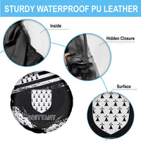 Brittany Spare Tire Cover Coat Of Arms With Triskelion - Grunge Style - Wonder Print Shop