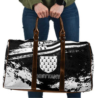 Brittany Travel Bag Coat Of Arms With Triskelion - Grunge Style - Wonder Print Shop