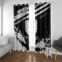 Brittany Window Curtain Coat Of Arms With Triskelion - Grunge Style - Wonder Print Shop