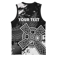 Personalized Brittany Celtic Cross Basketball Jersey With Celtic Knotwork - Wonder Print Shop