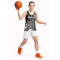 Personalized Brittany Celtic Cross Basketball Jersey With Celtic Knotwork - Wonder Print Shop