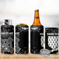 Personalized Brittany Celtic Cross 4 in 1 Can Cooler Tumbler With Celtic Knotwork - Wonder Print Shop