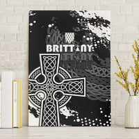 Brittany Celtic Cross Canvas Wall Art With Celtic Knotwork - Wonder Print Shop