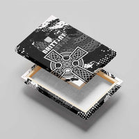 Brittany Celtic Cross Canvas Wall Art With Celtic Knotwork - Wonder Print Shop