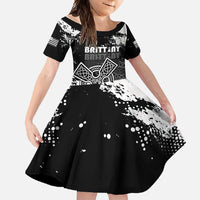 Personalized Brittany Celtic Cross Family Matching Off Shoulder Maxi Dress and Hawaiian Shirt With Celtic Knotwork - Wonder Print Shop