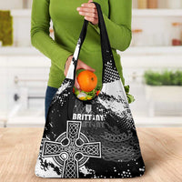 Brittany Celtic Cross Grocery Bag With Celtic Knotwork - Wonder Print Shop
