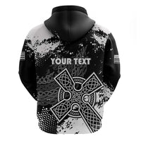 Personalized Brittany Celtic Cross Hoodie With Celtic Knotwork - Wonder Print Shop