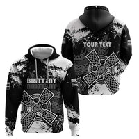 Personalized Brittany Celtic Cross Hoodie With Celtic Knotwork - Wonder Print Shop