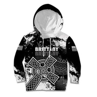 Personalized Brittany Celtic Cross Kid Hoodie With Celtic Knotwork - Wonder Print Shop