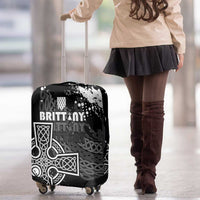 Brittany Celtic Cross Luggage Cover With Celtic Knotwork - Wonder Print Shop