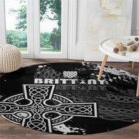 Brittany Celtic Cross Round Carpet With Celtic Knotwork - Wonder Print Shop