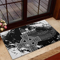 Brittany Celtic Cross Rubber Doormat With Celtic Knotwork - Wonder Print Shop